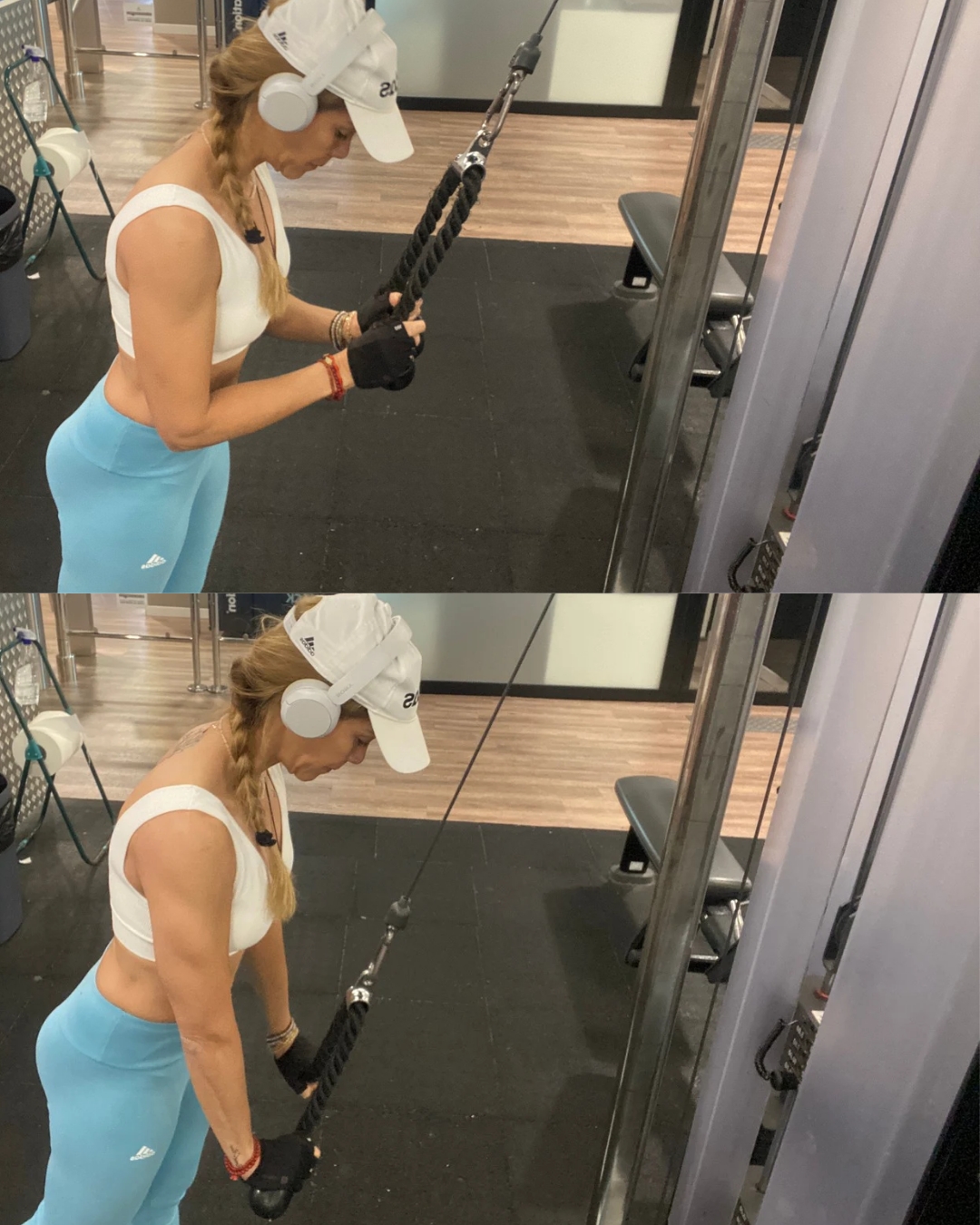 Extensión en polea alta